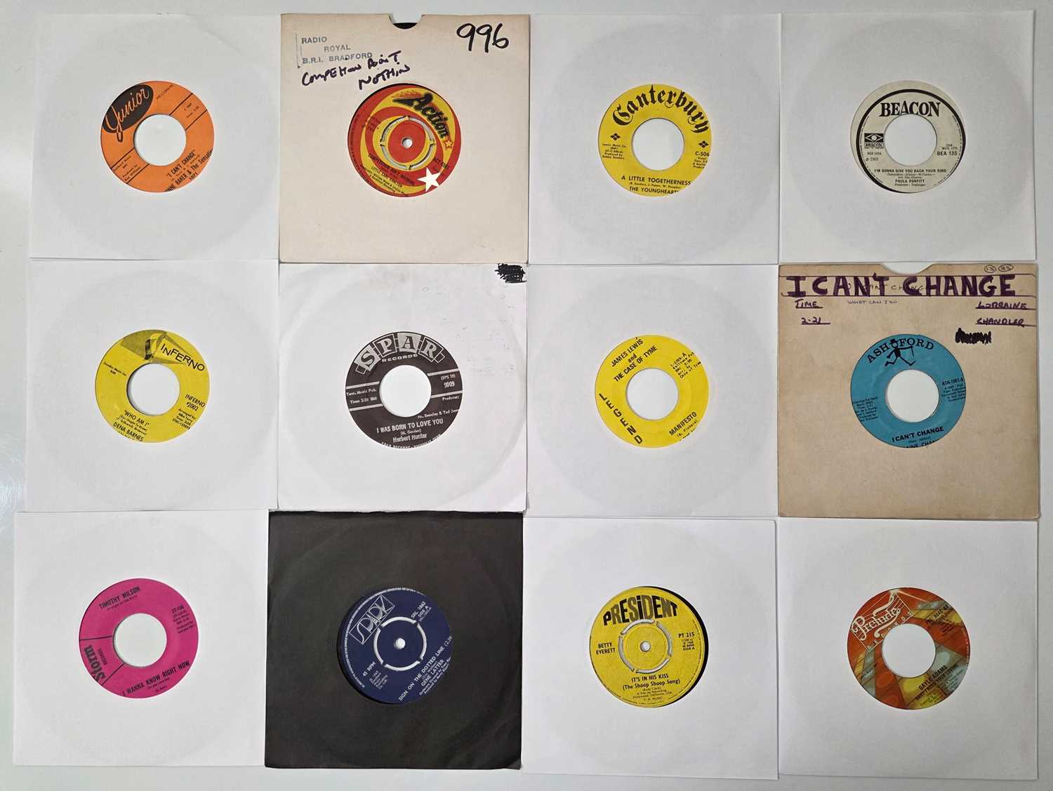 Lot 44 - NORTHERN SOUL, FUNK, SOUL 7" SINGLES PACK - YVONNE BAKER, CARL CARLTON, YOUNGHEARTS