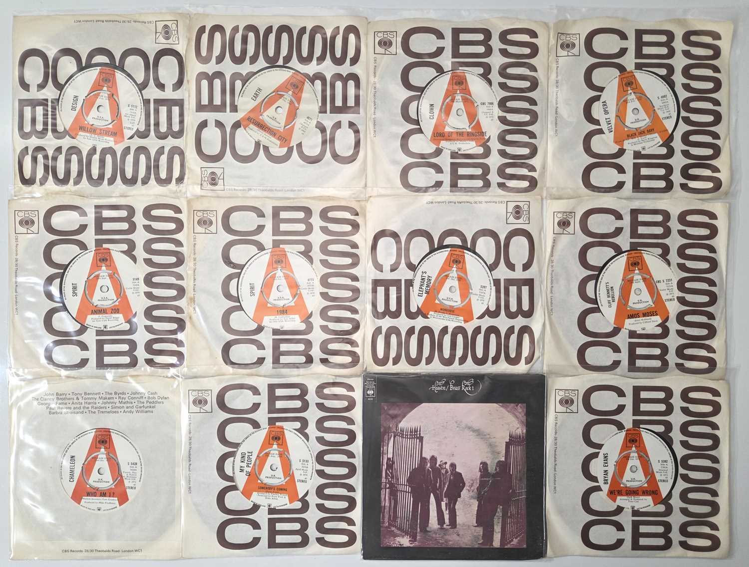 Lot 55 - PROG / PSYCH - CBS DEMOS - 7" PACK
