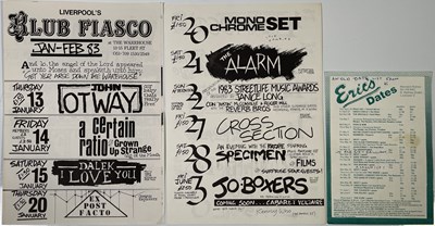 Lot 386 - PUNK - LIVERPOOL HANDBILLS INC ORIGINAL ERIC'S WITH JOY DIVISION.