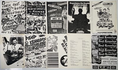 Lot 387 - PUNK / HARDCORE - ORIGINAL DEAD KENNEDYS HANDBILLS.