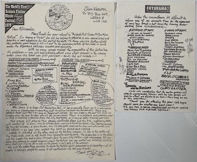 Lot 363 - JOY DIVISION - ORIGINAL FUTURAMA FESTIVAL NEWSLETTERS.