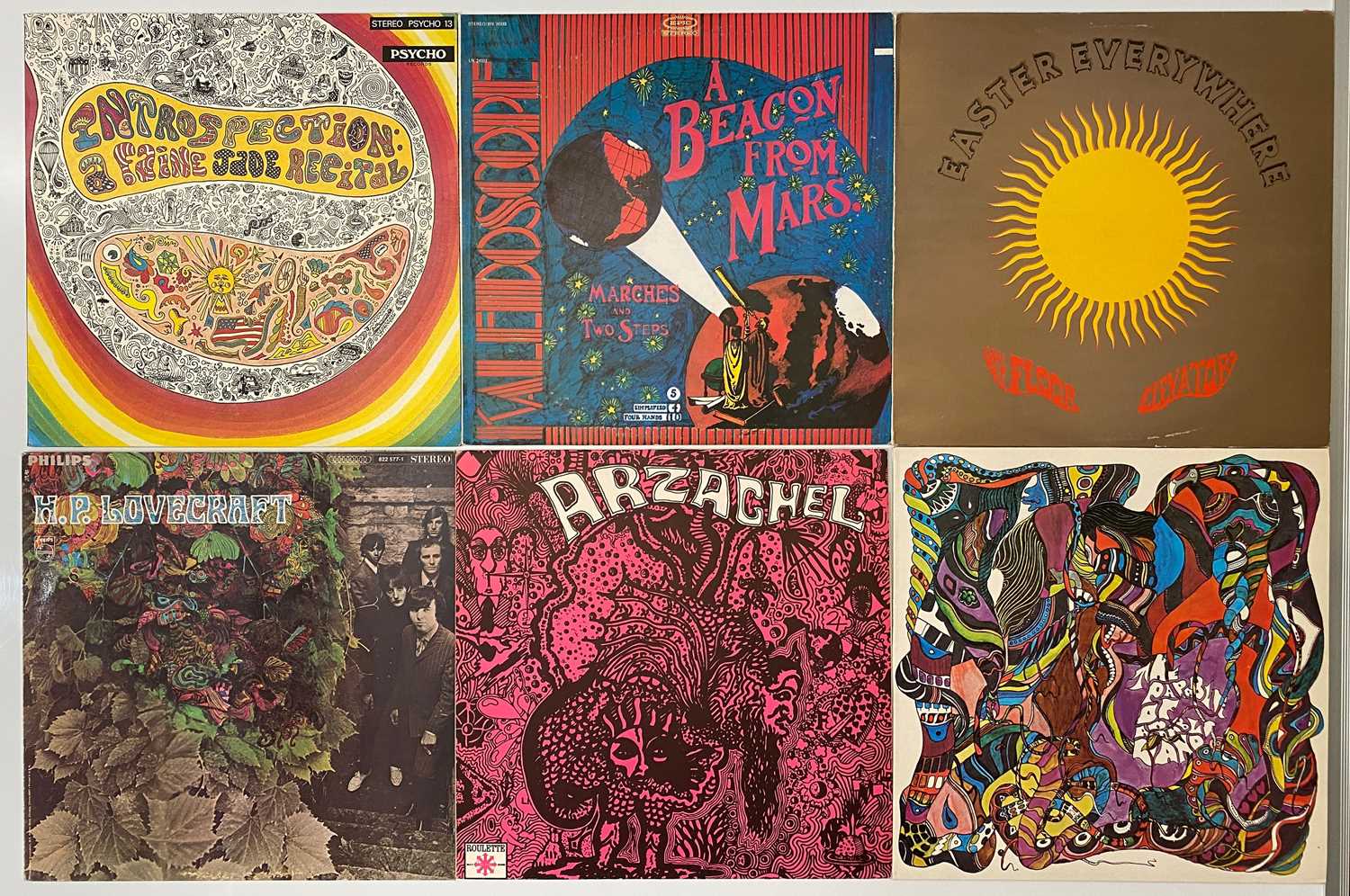 Lot 81 - PSYCH - PROG - GARAGE - 70'S & 80'S ISSUES - 13TH FLOOR ELEVATORS, THE RED CRAYOLA, THE KALEIDESCOPE