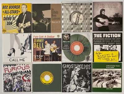 Lot 87 - ROCK & ROLL, ROCKABILLY & PSYCHOBILLY 7" SINGLES - JOHNNY CASH, BATMOBILE, LINK WRAY