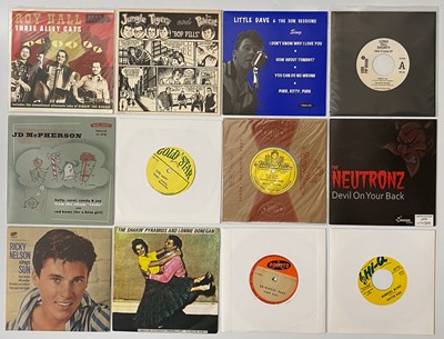 Lot 87 - ROCK & ROLL, ROCKABILLY & PSYCHOBILLY 7" SINGLES - JOHNNY CASH, BATMOBILE, LINK WRAY