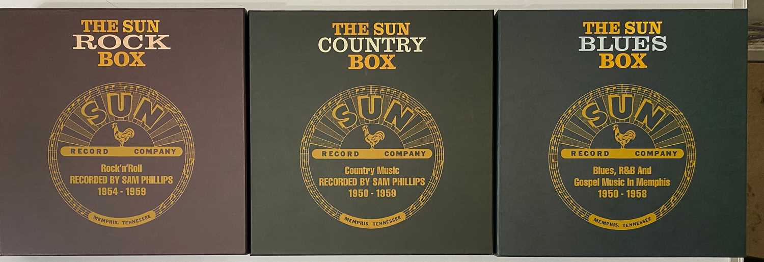 Lot 88 - SUN RECORDS BOXSETS - COUNTRY, BLUES & ROCK - CD SETS WITH BOOKS