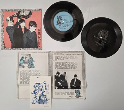 Lot 2 - ORANGE JUICE - 'FALLING AND LAUGHING' 7" - UK 1980, W/ POSTCARD, FLEXI AND PRESS SHEET