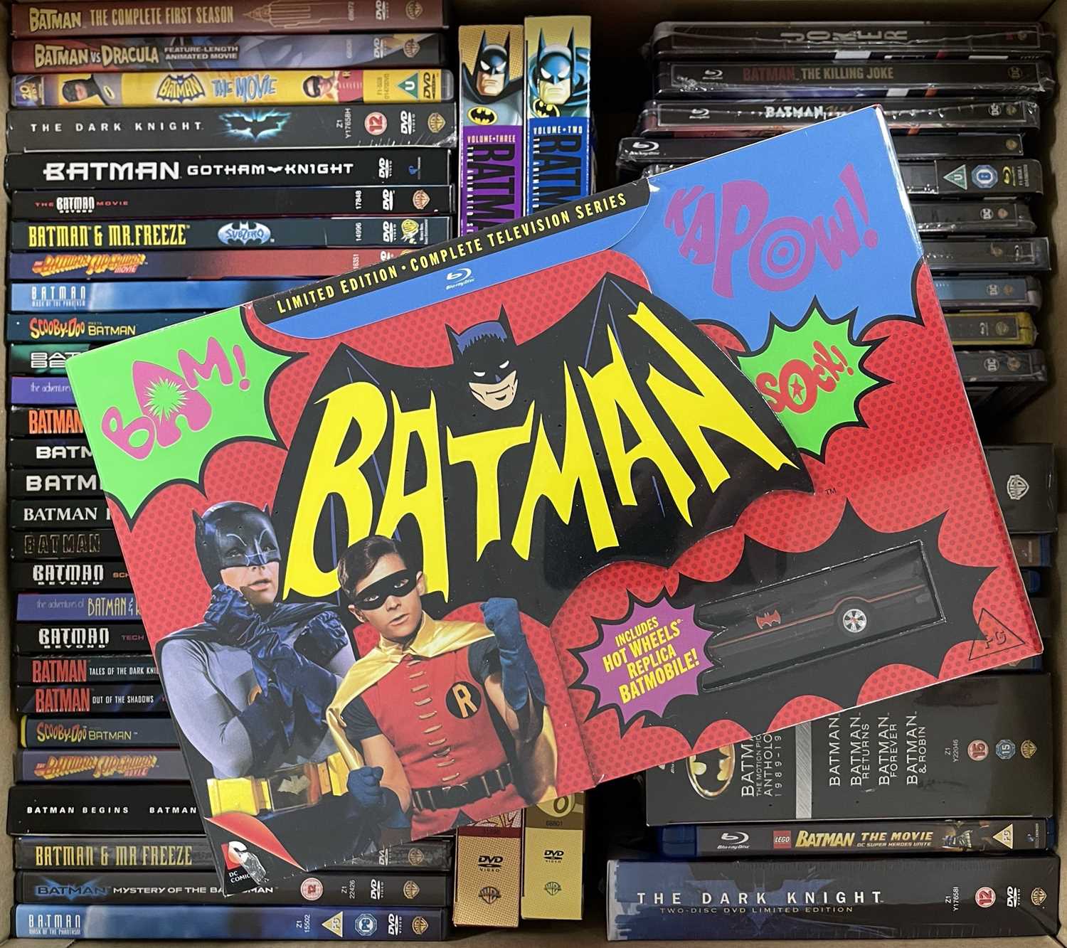 Lot 80 - BATMAN AND RELATED 4K UHD, BLU-RAY, DVD, AND VHS COLLECTION
