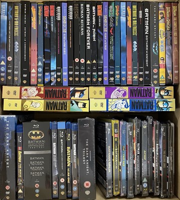 Lot 80 - BATMAN AND RELATED 4K UHD, BLU-RAY, DVD, AND VHS COLLECTION