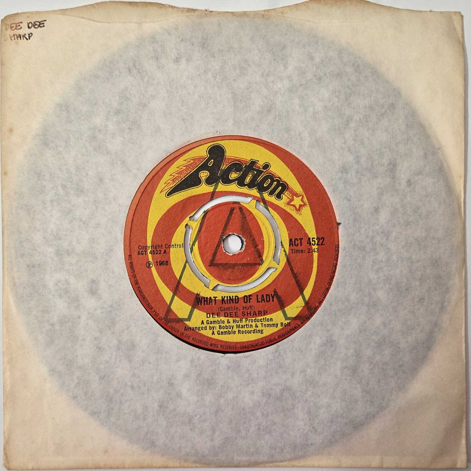Lot 85 - DEE DEE SHARP - WHAT KIND OF LADY 7" (DEMO - ACT 4522)