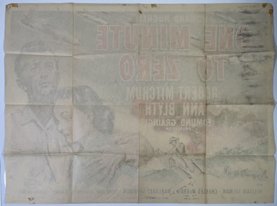 Lot 133 - ONE MINUTE TO ZERO (1952) - ORIGINAL UK QUAD POSTER.