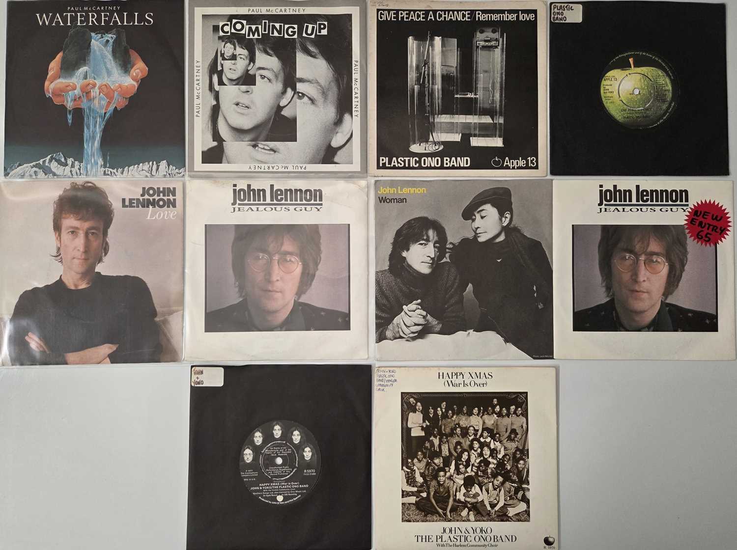 Lot 107 - THE BEATLES / SOLO - 7" PACK (INC DEMOS)