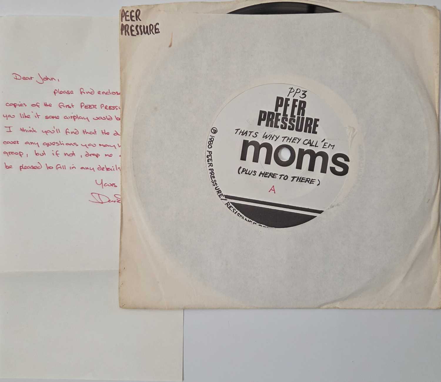 Lot 109 - PEER PRESSURE - THAT'S WHY THEY CALL 'EM MOMS 7" (PP3/PP4)