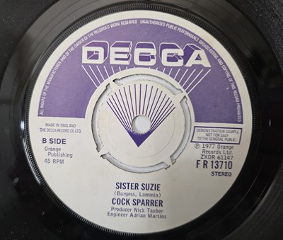 Lot 118 - COCK SPARRER - RUNNIN' RIOT 7" (DEMO - F R 13710)