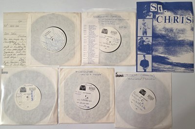 Lot 42 - ST. CHRISTOPHER 7" SINGLES, TEST PRESSINGS, PRESS MATERIAL, PROMOS