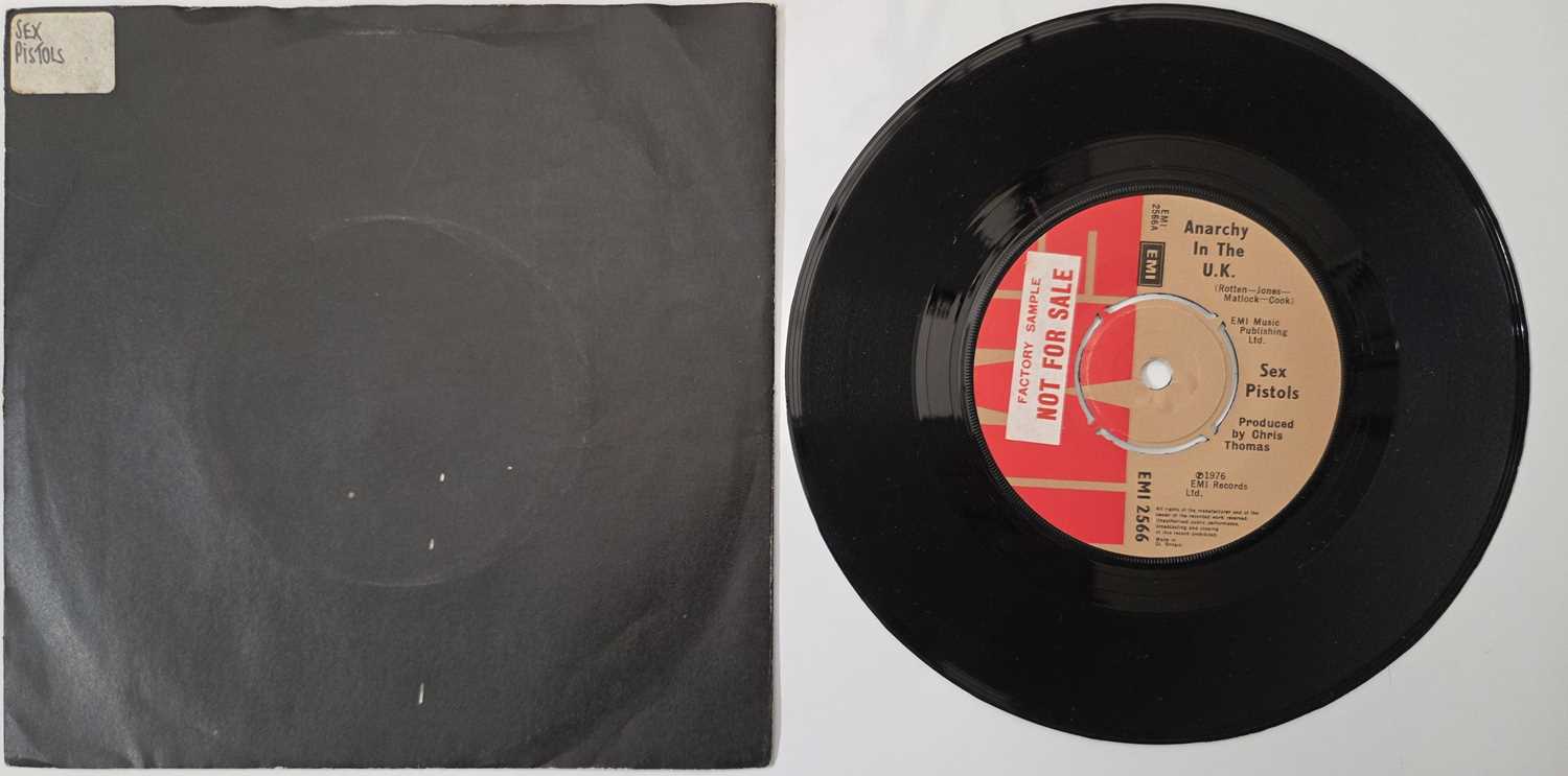 Lot 120 - SEX PISTOLS - 'ANARCHY IN THE U.K.' 7" FACTORY SAMPLE 1ST PRESS - W/ BLACK SLEEVE