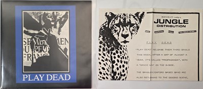 Lot 54 - PLAY DEAD - 7" SINGLES PACK WITH PROMOS, LETTERS AND PRESS MATERIAL