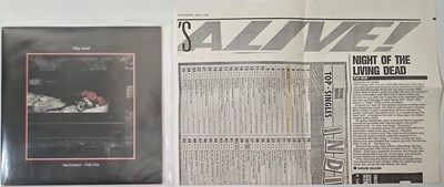 Lot 54 - PLAY DEAD - 7" SINGLES PACK WITH PROMOS, LETTERS AND PRESS MATERIAL