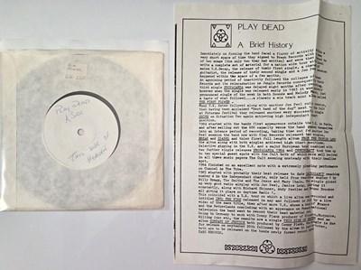 Lot 54 - PLAY DEAD - 7" SINGLES PACK WITH PROMOS, LETTERS AND PRESS MATERIAL