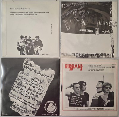 Lot 132 - PUNK - 7" SINGLE PACK - THE SEIZE, MOLESTERS, LE RITZ, THE RUSSIANS