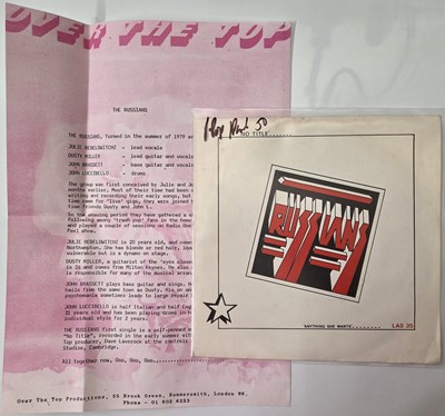Lot 132 - PUNK - 7" SINGLE PACK - THE SEIZE, MOLESTERS, LE RITZ, THE RUSSIANS