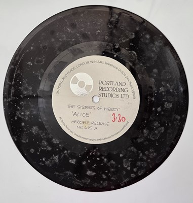 Lot 58 - SISTERS OF MERCY 7" PACK - 'ALICE' ACETATE & 'NO TIME TO CRY'