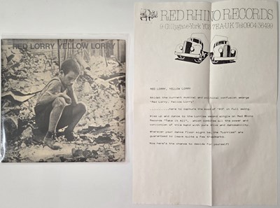 Lot 140 - RED LORRY YELLOW LORRY - 7" SINGLE PACK INCLUDING ACETATES