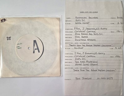 Lot 142 - RUTS - 7" SINGLE PACK