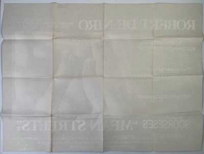 Lot 146 - MEAN STREETS (1973) - ORIGINAL UK QUAD POSTER.