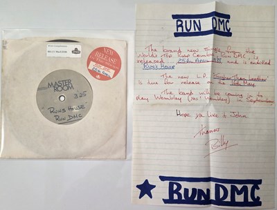Lot 150 - RUN DMC - 7" SINGLE PACK INCLUDING ACETATE