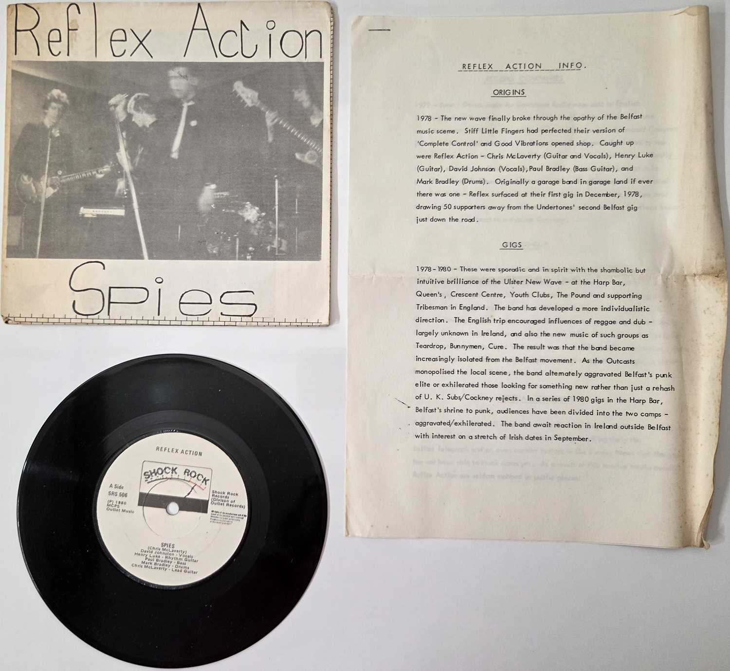 Lot 151 - REFLEX ACTION - SPIES - 7" SINGLE