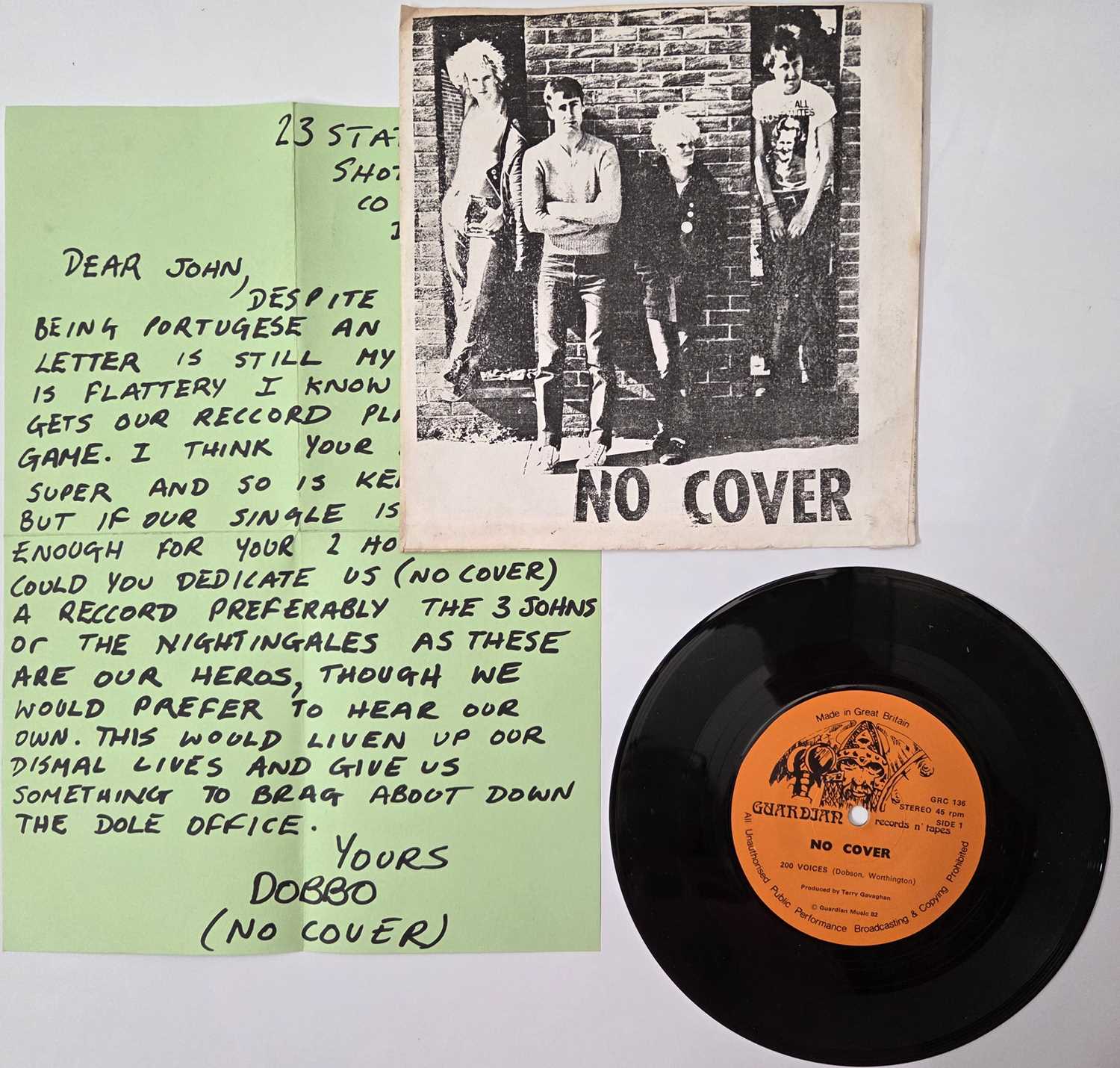 Lot 157 - NO COVER - TWO HUNDRED REASONS - 7" SINGLE
