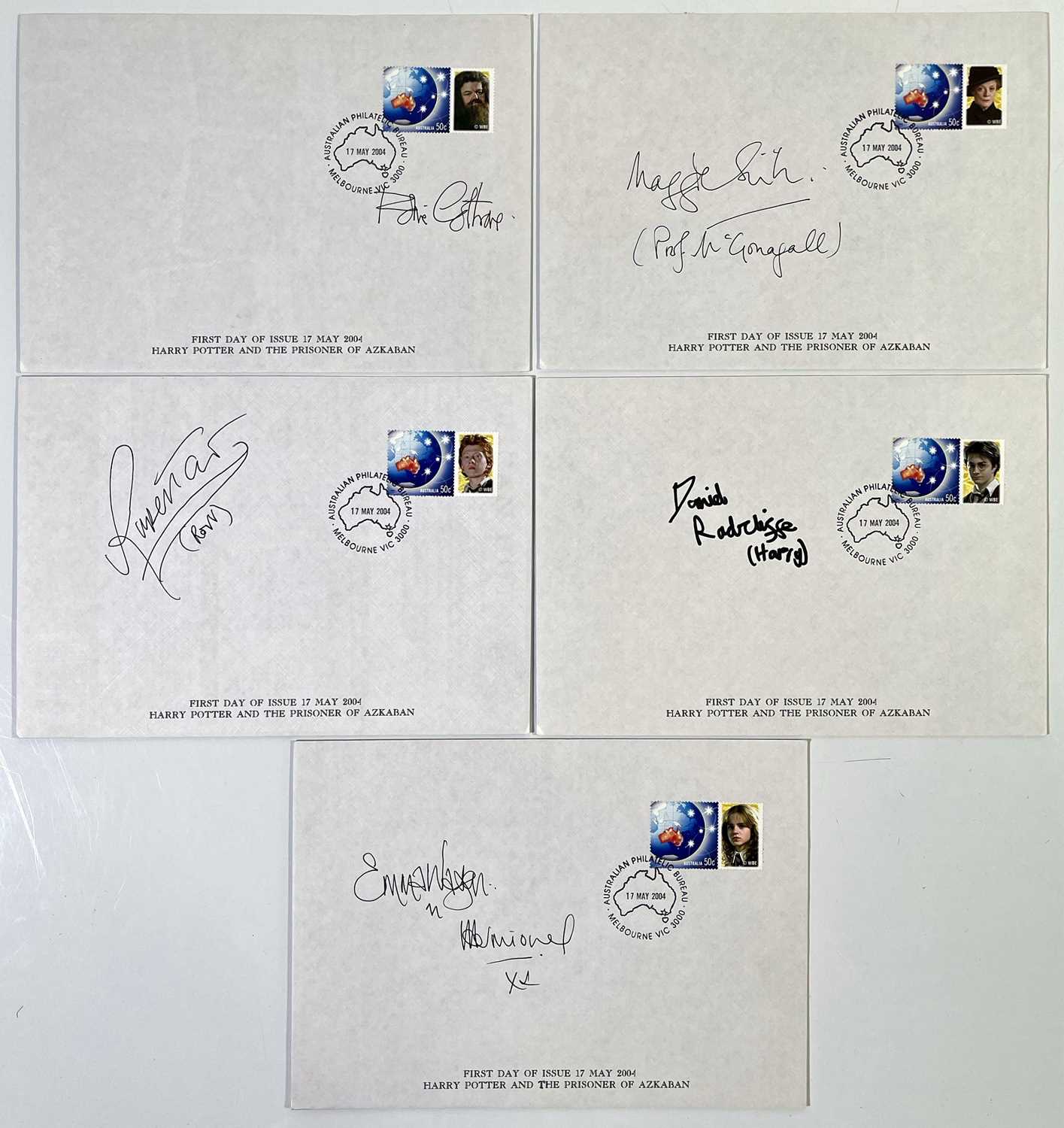 Lot 99 - HARRY POTTER - CAST SIGNED FIRST DAY COVERS.