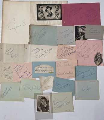 Lot 107 - AUTOGRAPHS - 20TH COMICS / FILM STARS.
