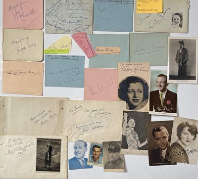 Lot 107 - AUTOGRAPHS - 20TH COMICS / FILM STARS.