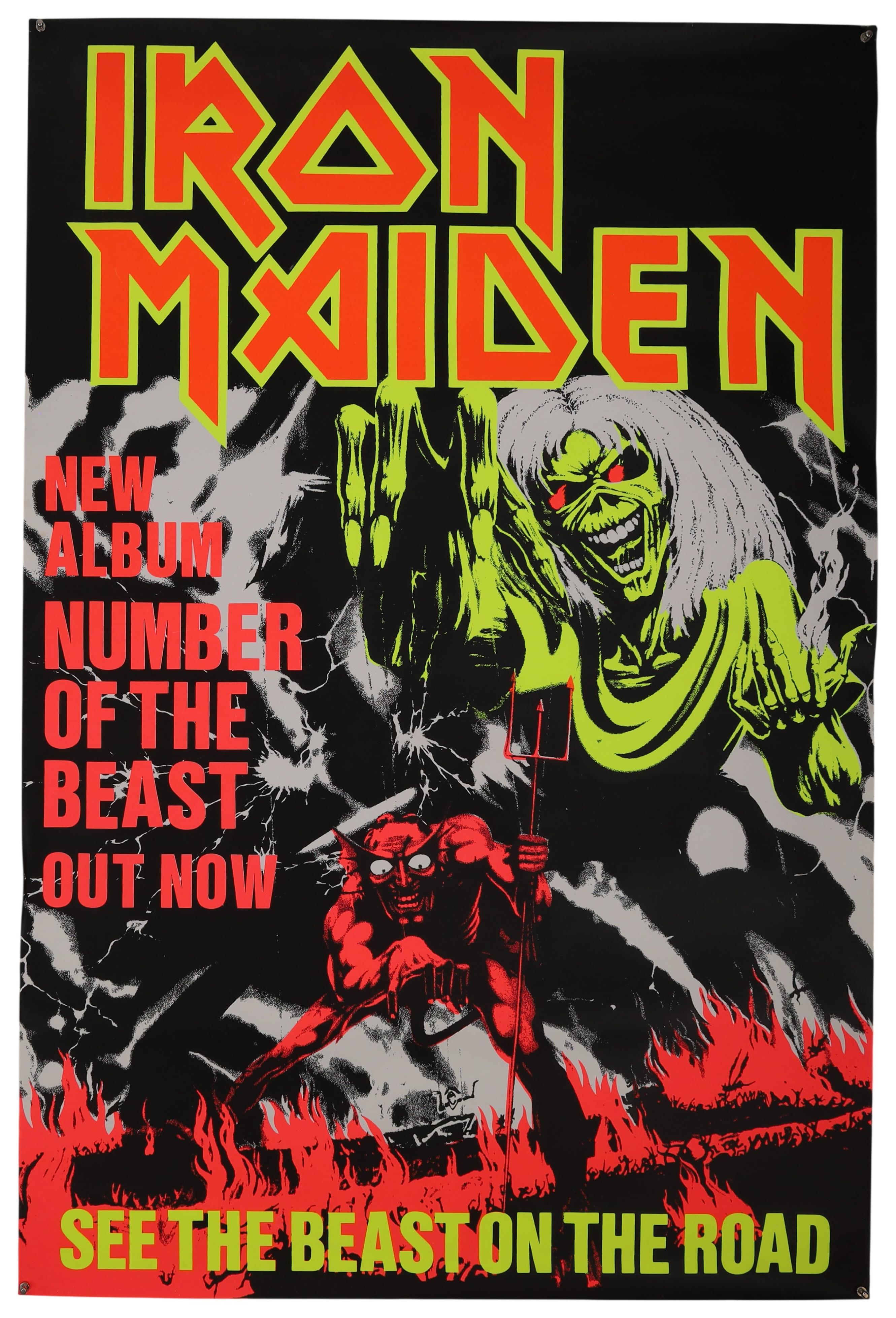 Lot 121 - IRON MAIDEN - ORIGINAL 1982 'NUMBER OF THE