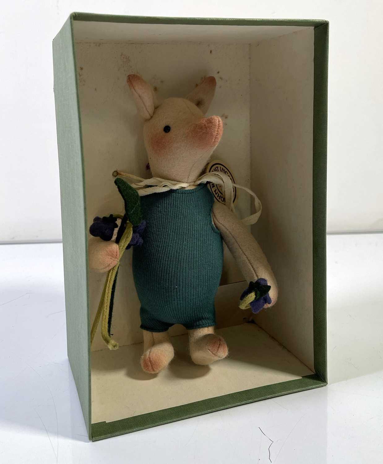 Lot 36 - R. JOHN WRIGHT PIGLET WITH VIOLETS DOLL