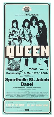 Lot 169 - QUEEN ORIGINAL POSTER BASEL 1977