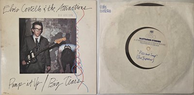 Lot 241 - ELVIS COSTELLO - 7" SINGLE AND ACETATE PACK