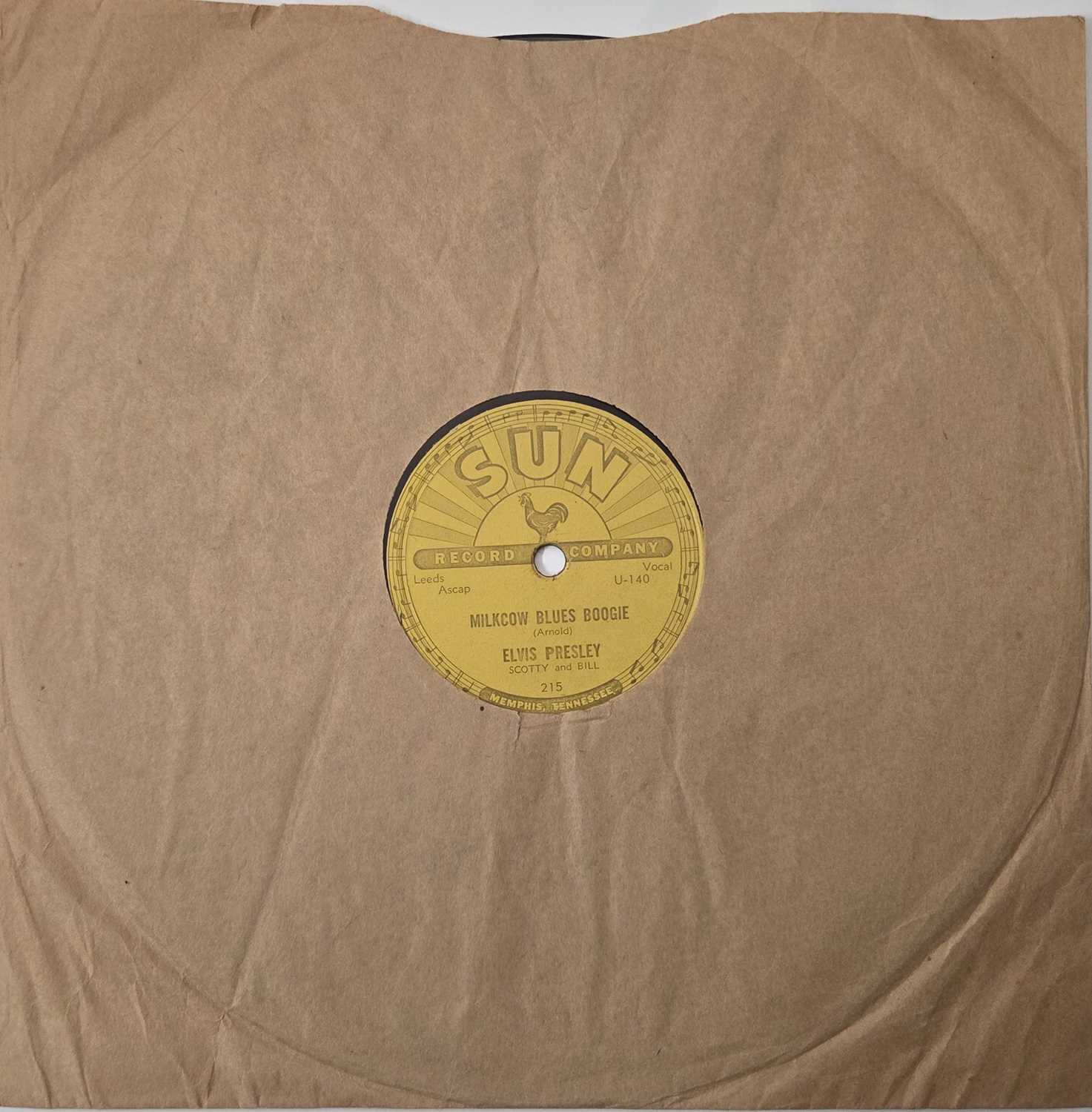 Lot 99 - ELVIS PRESLEY - 'MILKCOW BLUES BOOGIE' 78 SHELLAC - USA 1955 SUN RECORDS