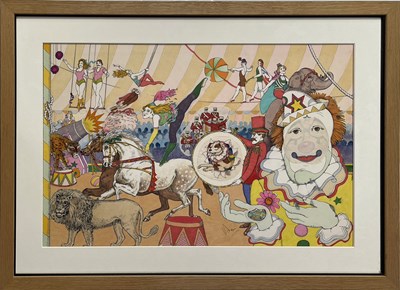 Lot 38 - VIC FAIR (1938-2017) - ORIGINAL CIRCUS ARTWORK.