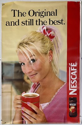 Lot 245 - ADVERTISING POSTERS INC MICHAEL SCHUMACHER WINDOW STICKER - NESCAFE ADS WITH WRIGHT / VAN OUTEN.