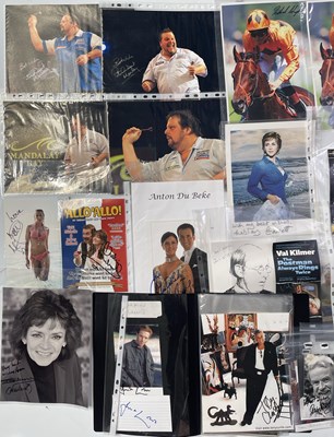 Lot 110 - FILM / TV / SPORT - LARGE QTY OF SIGNED CARDS AND PHOTOS.