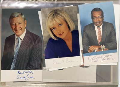 Lot 114 - AUTOGRAPHS - TV / POLITICIANS / SPORT.