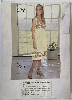 Lot 112 - TWIGGY – SIGNED SHOES.