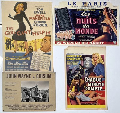 Lot 159 - ORIGINAL BELGIAN FILM POSTERS.