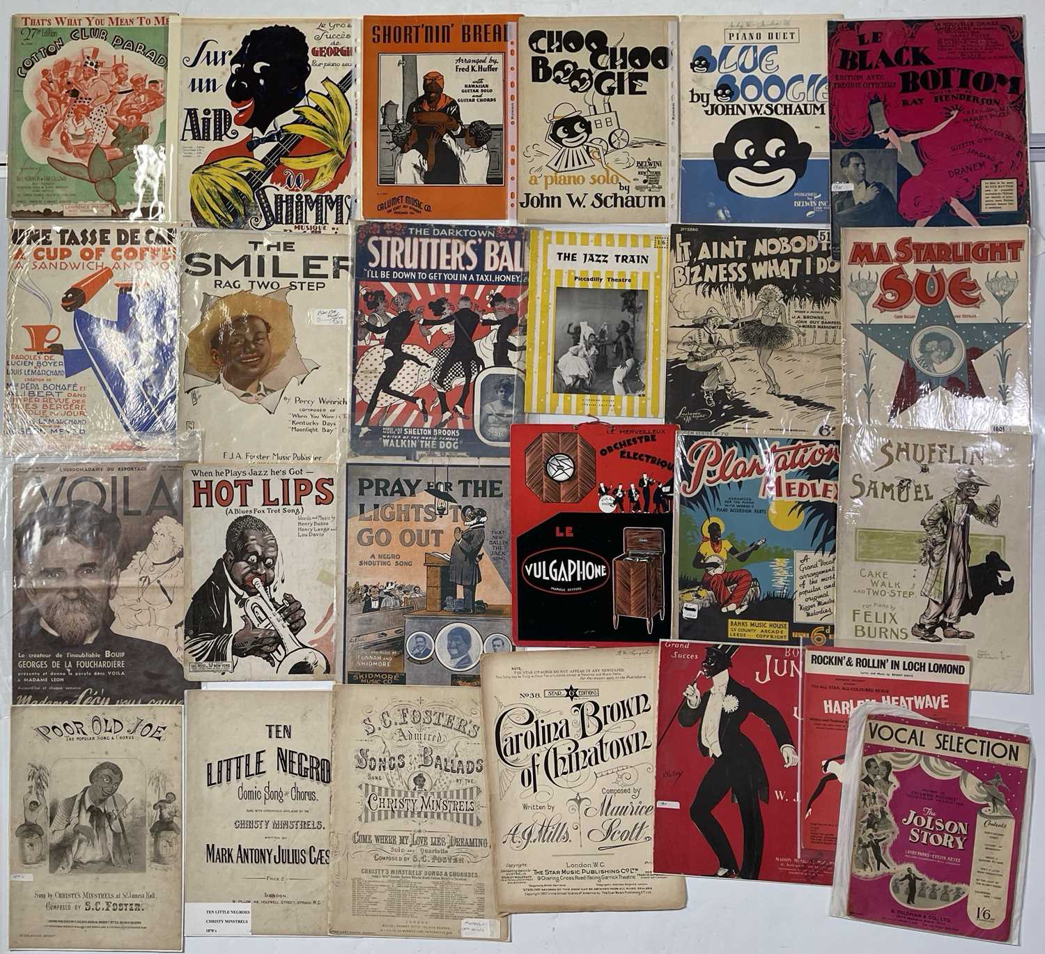 Lot 47 - AMERICAN/MUSIC/SOCIAL HISTORY - SHEET MUSIC INC FOR COTTON CLUB.