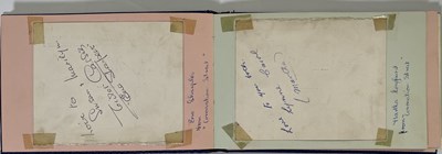 Lot 116 - 20TH C ENTERTAINMENT - AUTOGRAPH BOOK INC SHIRLEY BASSEY / HARRY SECOMBE.