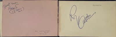Lot 116 - 20TH C ENTERTAINMENT - AUTOGRAPH BOOK INC SHIRLEY BASSEY / HARRY SECOMBE.