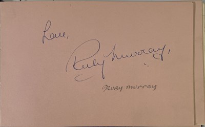 Lot 116 - 20TH C ENTERTAINMENT - AUTOGRAPH BOOK INC SHIRLEY BASSEY / HARRY SECOMBE.