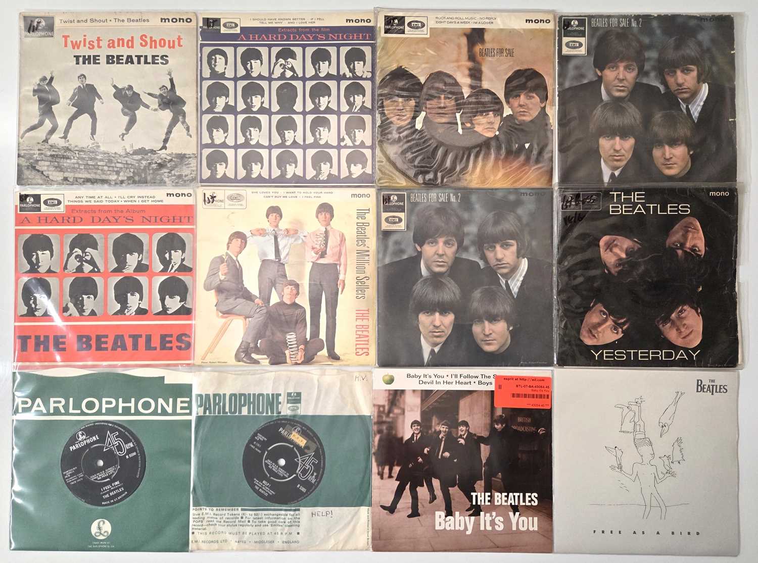 Lot 106 - THE BEATLES - UK FIRST PRESS EPs / ORIGINAL 7" COLLECTION